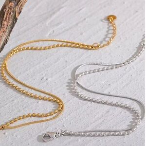 NEW Double Layer Chain Bracelet Gold or Silver Chain Bracelet